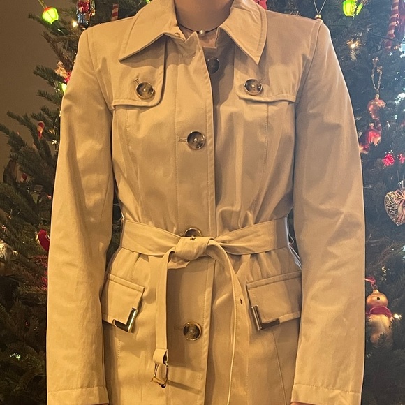 Michael Kors Trench Coat NWOT S - Picture 10 of 11